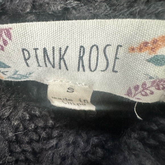 PINK ROSE Gray Long Sleeve Cowl Neck Casual Sweater Small - Picture 13 of 13